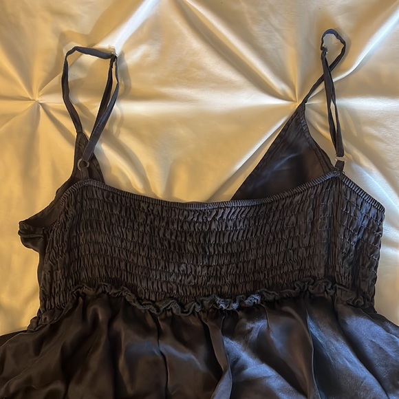 Ruffle Chiffon and Silk Dress - Picture 4 of 4